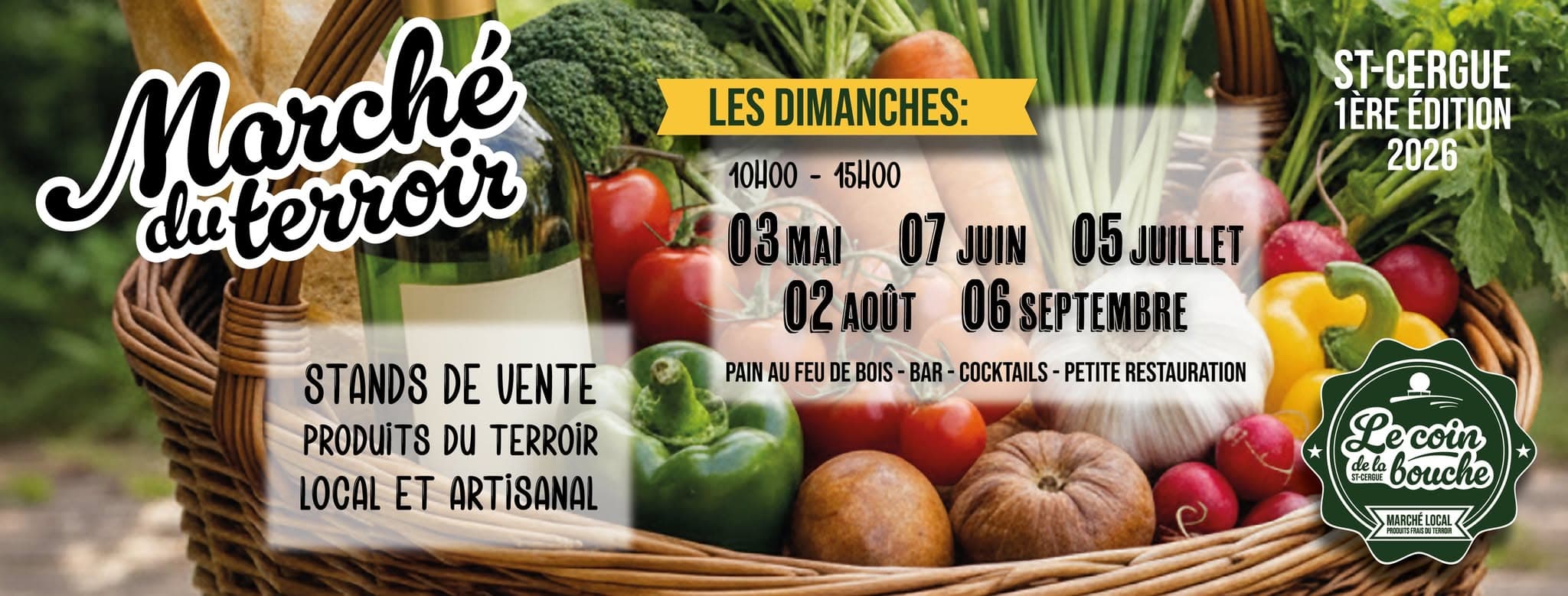 Marche du terroir Le Coin de la Bouche a Saint-Cergue